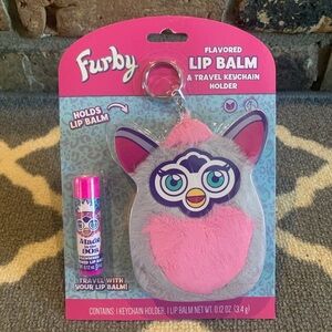 Furby lip balm and keychain holder NWT